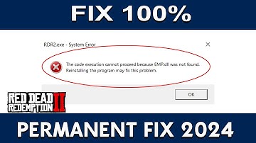EMP.DLL Error in RDR2 or any game!!! FIX 100%