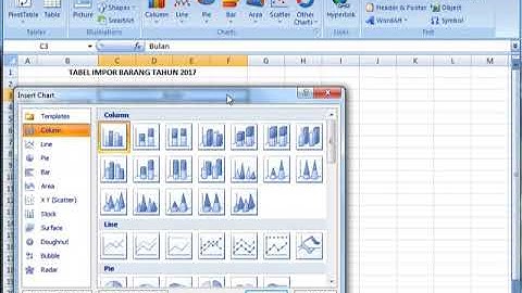 1  Tutorial membuat diagram colom 3D di microsoft excel 2007