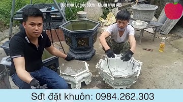 Khuôn đúc chậu cảnh abs lục giác 50 cách đúc và tháo khuôn chậu | Khuôn chậu Quảng Ninh
