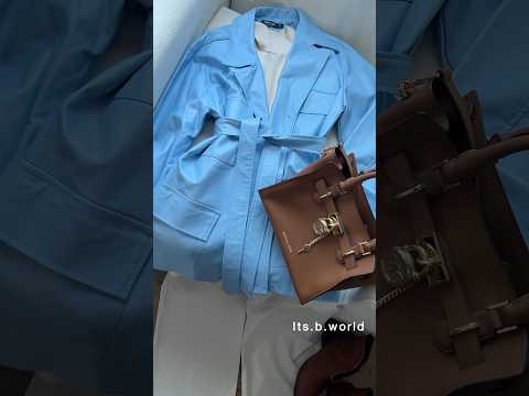 تنسيق جاكيت جلد ازرق الازرق احسو احلى شي يكون مع البيجيات   تنسيقات