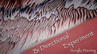 (255) Bi Directional experiment abstract acrylic pouring/fluid art mixed media with liquitex
