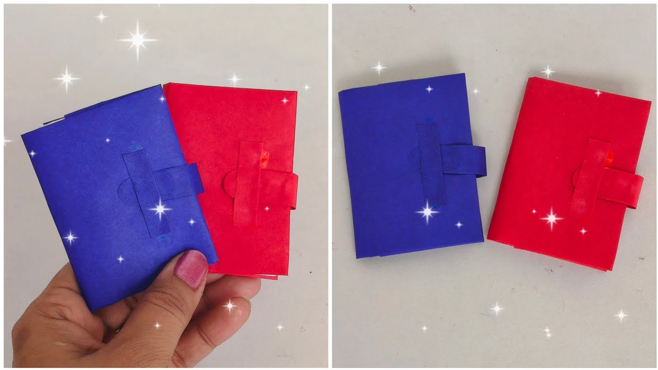 Мини-блокноты из одного листа бумаги, сделанные своими руками | Простая поделка из бумаги | Подго...