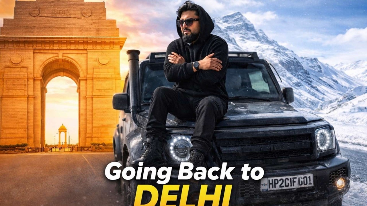 MANALI TO DELHI ONE GO | 😱 JUST IN 14 Hours In GURKHA😰 #travel #gurkha4x4x4 #forcegurkha