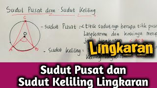Matematika kelas 8 | #Lingkaran Sudut pusat dan sudut keliling lingkaran