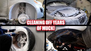 Rejuvenating and Fixing my Cheap 300 000+ km Volvo XC60 Part 1 - Deep Cleaning Wheel Arches Engine