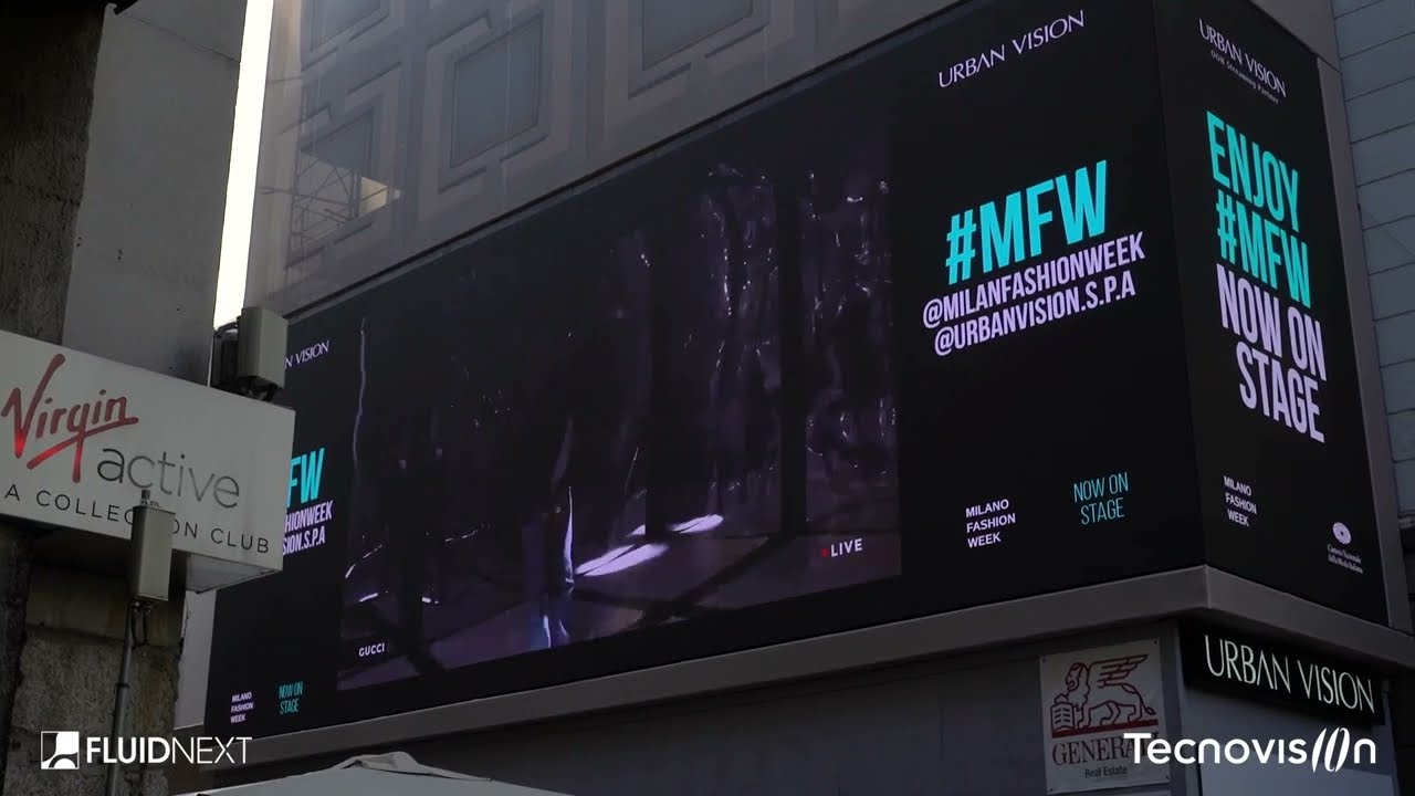 Maxi Ledwall angolare di 123 mq realizzato interamente da 