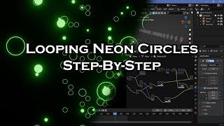 Sci-Fi Neon Circles Looping Background - Blender Tutorial