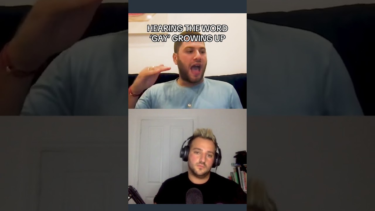 Hearing the word 'gay' growing up.  #podcast #lgbt #gaypride #shorts