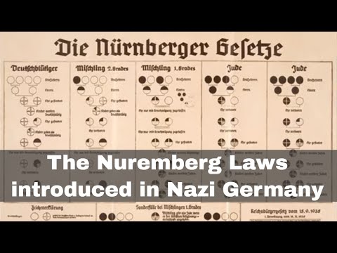 15th September 1935: Nazi Germany introduces the discriminatory &rsquo;Nuremberg Laws&rsquo;