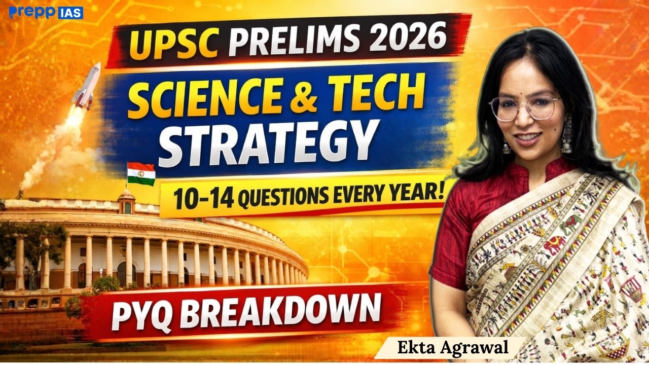 UPSC Prelims 2026 Science & Tech Strategy | 10–14 Questions Every Year ...