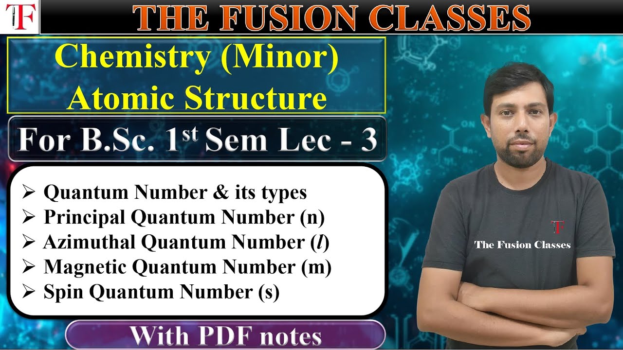 Quantum Number & its types | BSc.(Minor) Sem - 1 | With Pdf notes