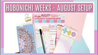Hobonichi Weeks August 2020 Setup || PLAN WITH ME