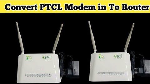 PTCL MODEM DSL 2750 U CONVERT MODEM TO ROUTER SETTING