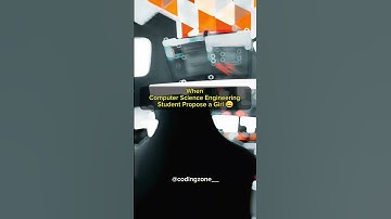 When Computer Science Student Propose a Girl #coding #indore