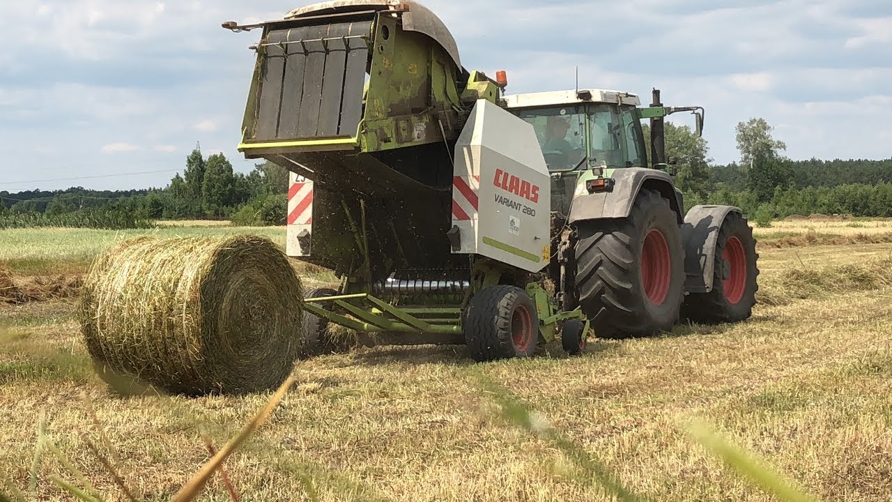 ☆ Prasowanie Siana w Baloty ☆ Sianokiszonka ☆ Claas Variant 280 ☆ GoPro Hero 6 ☆
