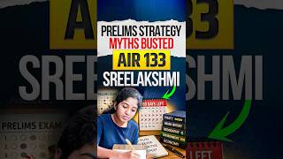 UPSC Prelims Strategy by UPSC Topper | AIR 133 Sreelakshmi Reveals 100+ Score Secret | Mukesh Jha