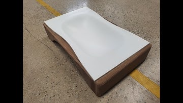 solid surface basin 3D molding, Corian vacuum forming machine BSF-3015A, BYT CNC