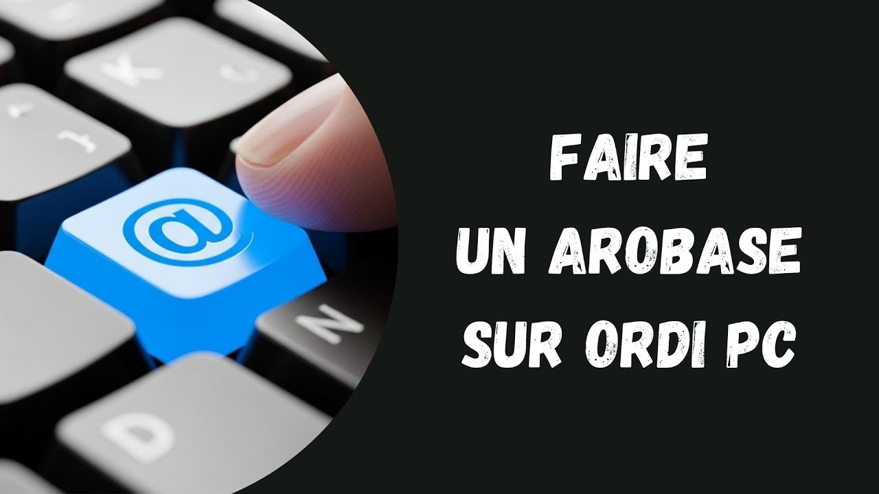 Comment faire un arobase sur ordi pc - YouTube