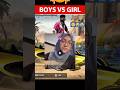 BOYS VERSUS GIRL. BOYS KO KOI NAHIN SUPPORT KARTA HAI#girl#ff#virleshorts