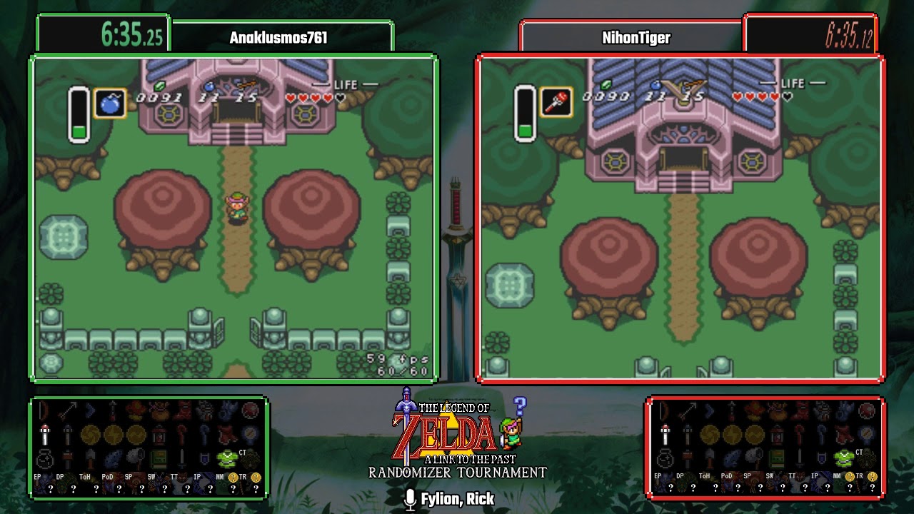Anaklusmos761 vs NihonTiger. ALTTPR Tournament Spring 2018