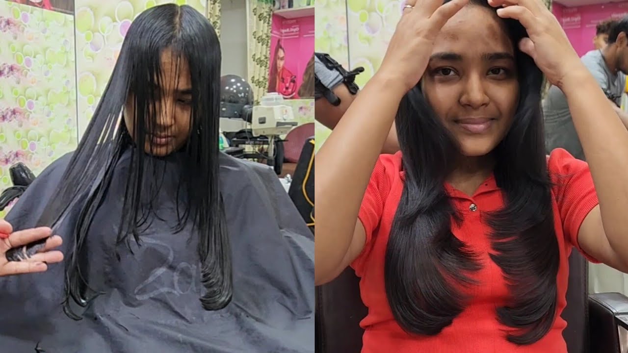 how to do  face layer hair cut 💇🏼‍♀️