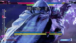 Street Fighter 6 - M. Bison - Mine → Shadow Rise, OD Devil's Reverse, lvl 3 (6600 Damage)