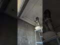 design main kuch kuch jagah cracking aa gye uski repair kiya jaa rha. #construction #support