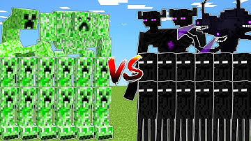 CREEPER ARMY vs ENDERMEN