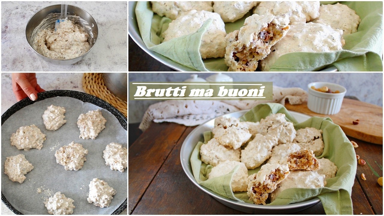 BRUTTI MA BUONI fatti in casa, solo 3 ingredienti- Ricetta facile veloce biscotti- La cucina di Rita