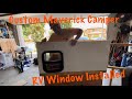DIY Camper Window Installed. One More Side To Go. Custom Ford Maverick Camper EP7