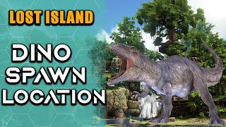 LOST ISLAND DINO SPAWN GUIDE ARK: Survival Evolved