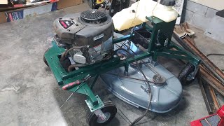 DIY pull behind brush mower 24hp twin for atv and utv