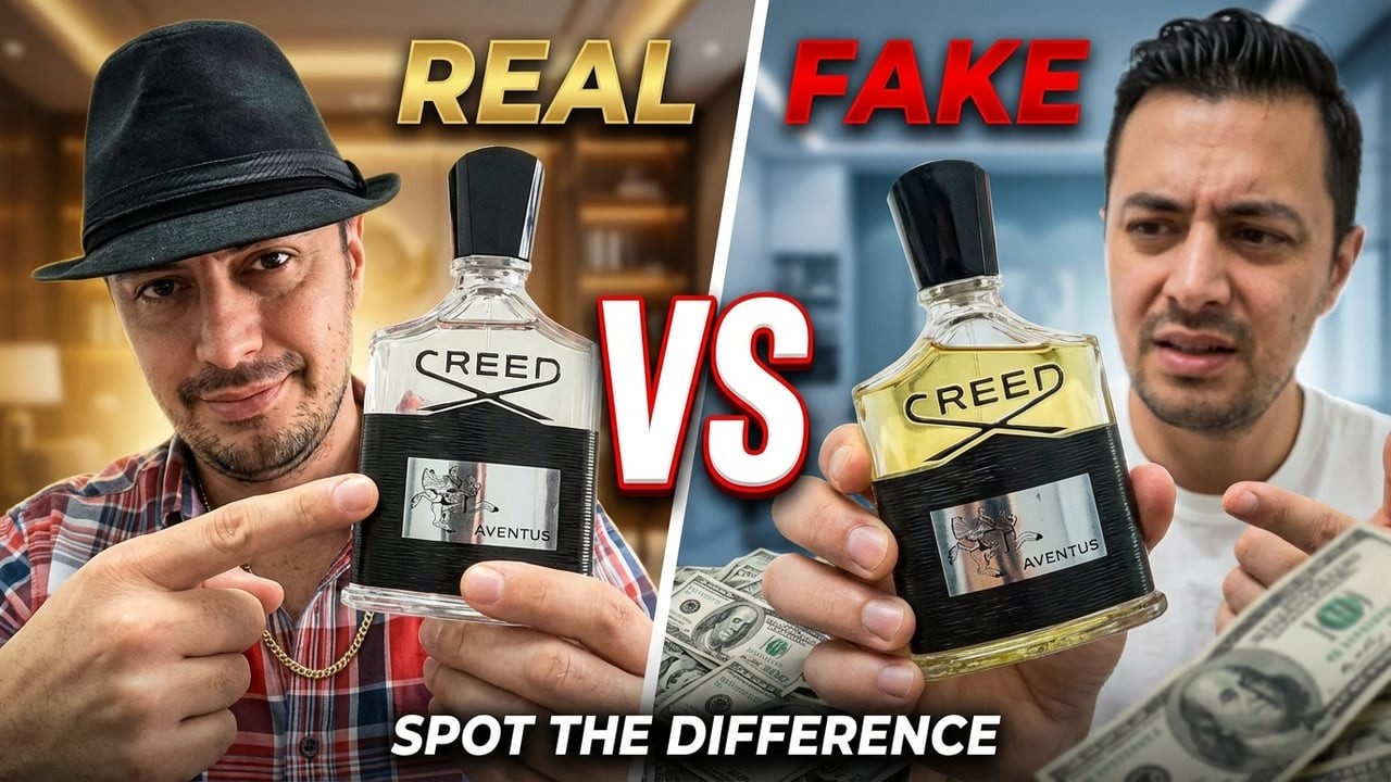 Fake Creed Aventus vs Real 100ml - Can You Spot the Difference?