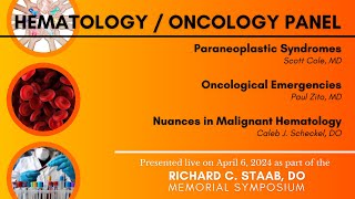 Hematology / Oncology Panel