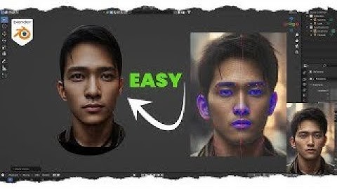 2D to 3D Face Builder easy Add-on in Blender 4.0