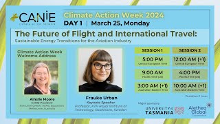 Climate Action Week 2024: Day 1: Keynote Session: The Future of Flight and International Travel (1)