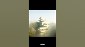 AI Architecture | Biophilic Settlement #shorts #ai #3d #midjourney #art #aesthetic