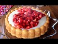 Tart Kek ile Yaptığım Çilekli Yaz Pastası🍓Soğumasını Bekleyemeden Yedik😍 Kek Tarifleri