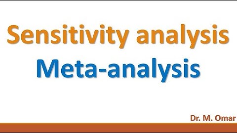 sensitivity meta analysis