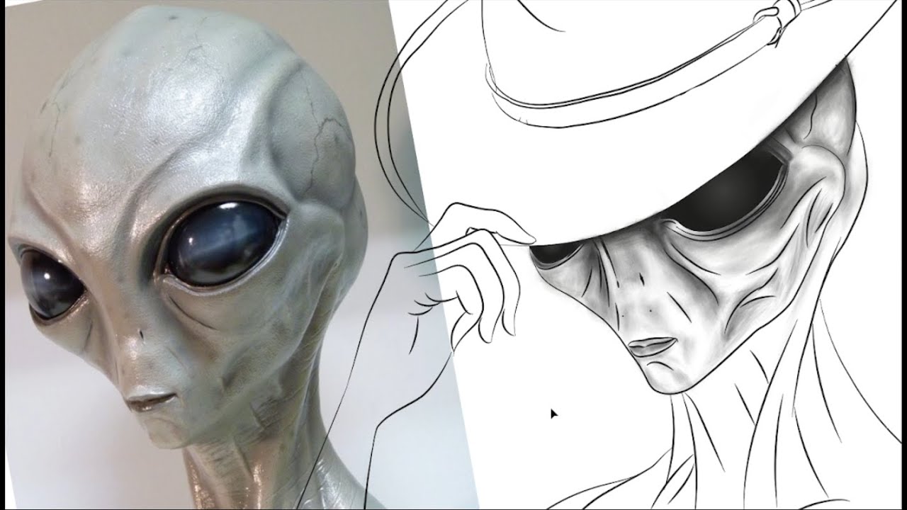 Tracing an Alien Portrait with the Brush Tool in Adobe Illustrator ...