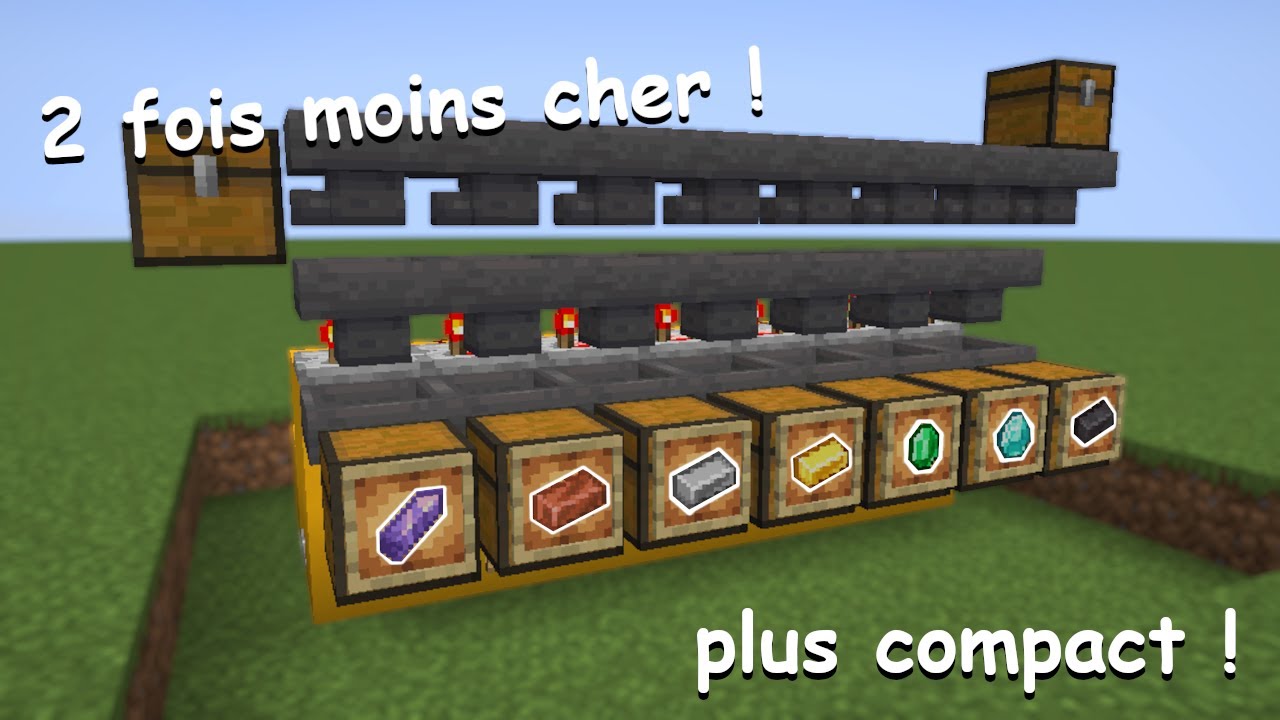 NOUVEAU MELLEUR SYSTÈME DE TRI DANS MINECRAFT ! (+ tuto) - YouTube
