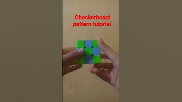 checkerboard pattern tutorial // #ytshorts #rubickscube #shorts