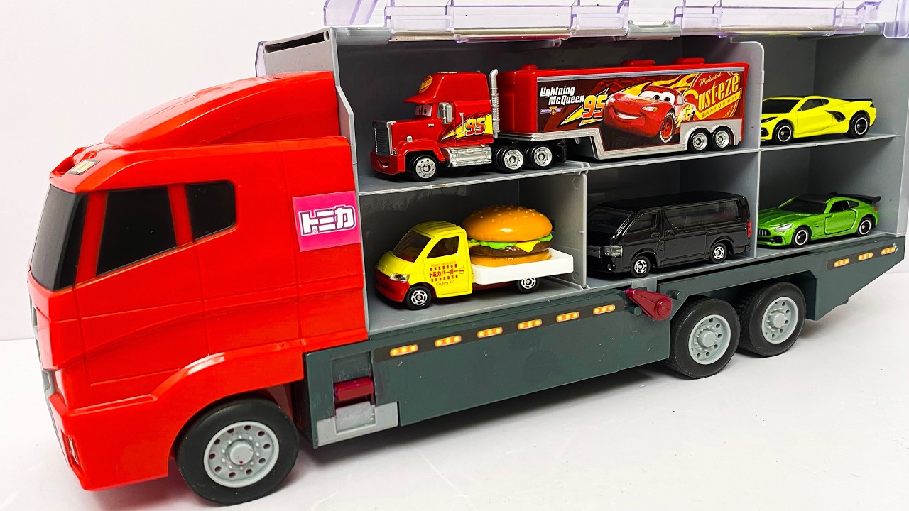 トミカ☆高級ミニカーを開封してコンボイ出発！ホンダNSXも参加☆Unbox