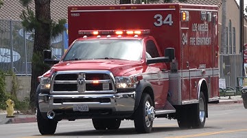 LAFD Rescue 34 Transporting