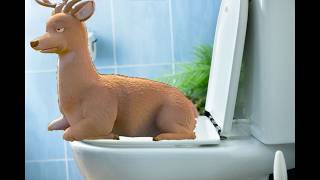 Hoppers: Deer (With Toilet Background)