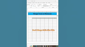 Merge Across Ka Magic | Excel Mein Ye Feature Kabhi Use Kiya? #excelhindi #exceltips