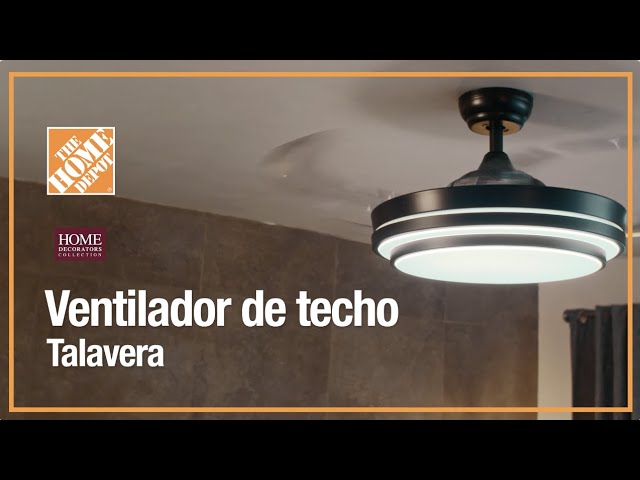 Ventilador de Techo Retráctil con Lámpara LED y Altavoz Bluetooth de  Megaluz