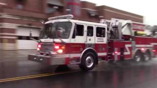 Elizabeth Fire Department Engine 3 Engine 6 NEW Ladder 2 Ladder Tower 3 Rescue 2 And B/C  Responding
