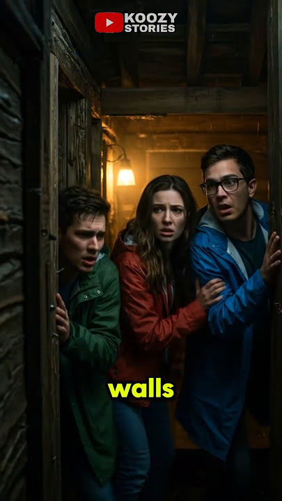 They Found a Cabin in the Storm… But there was something in the woods 😲 #storytelling #shorts
