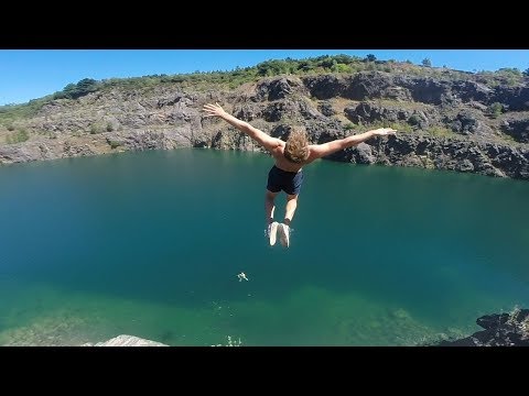 Charnwood Quarry Cliff Jumping 1080p